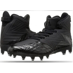 Adidas Freak X Carbon Mid Men's Football Cleats Triple Black Size 17 -NEW NO BOX